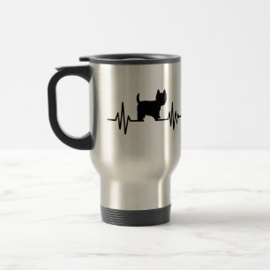 Westie pulse travel mug
