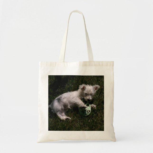 Westie Pup Tote Bag (Front)