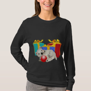 Westie Puppy Christmas Playtime T-Shirt