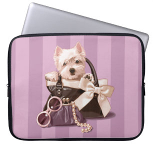Westie puppy in Handbag Laptop Sleeve