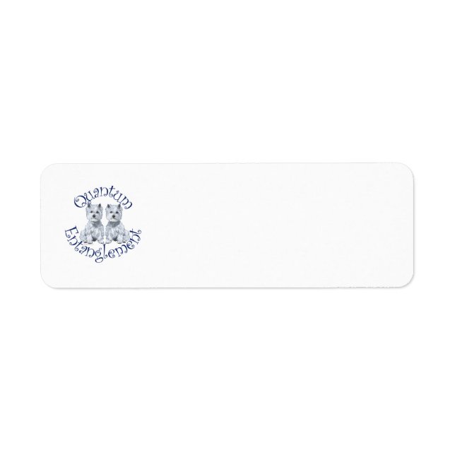 Westie Quantum Entanglement Address Label (Front)