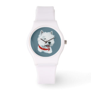 Westie Red Collar Watch