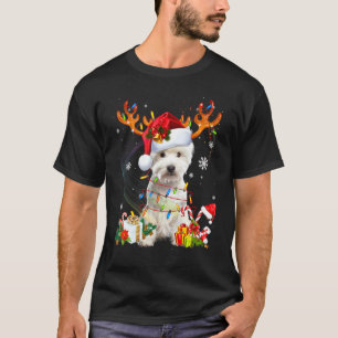 Westie Reindeer Family Matching Christmas Pyjamas T-Shirt