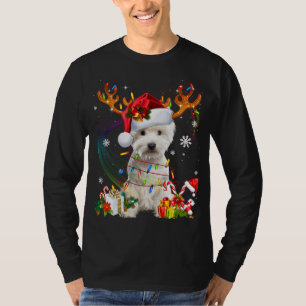 Westie Reindeer Family Matching Christmas Pyjamas T-Shirt