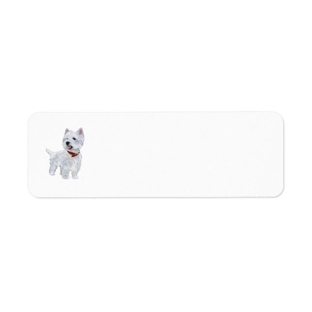 Westie Return Address Label (Front)