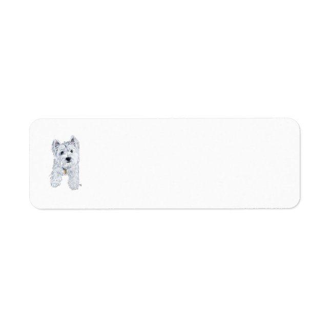 Westie Return Address Label (Front)