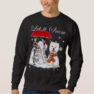 Westie Santa Dog Christmas Snowman Xmas Pajama Sweatshirt