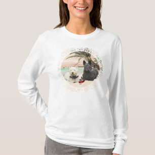 Westie & Scottie on Palmy Beach T-Shirt