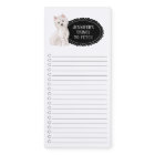 Westie Shopping List Magnetic Notepad