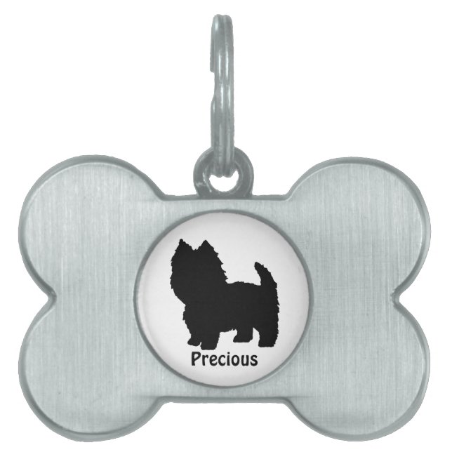 Westie Silhouette Dog Tag (Front)