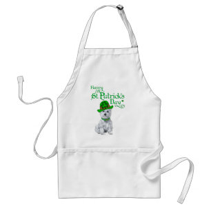 Westie St Patricks Day Standard Apron