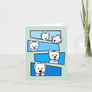Westie Terrier Fans Thank You  Card