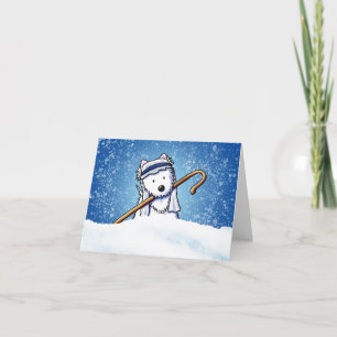 Westie Terrier Shepherd Christmas Note Card