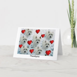 Westie Thankyou Card west highland white terrier