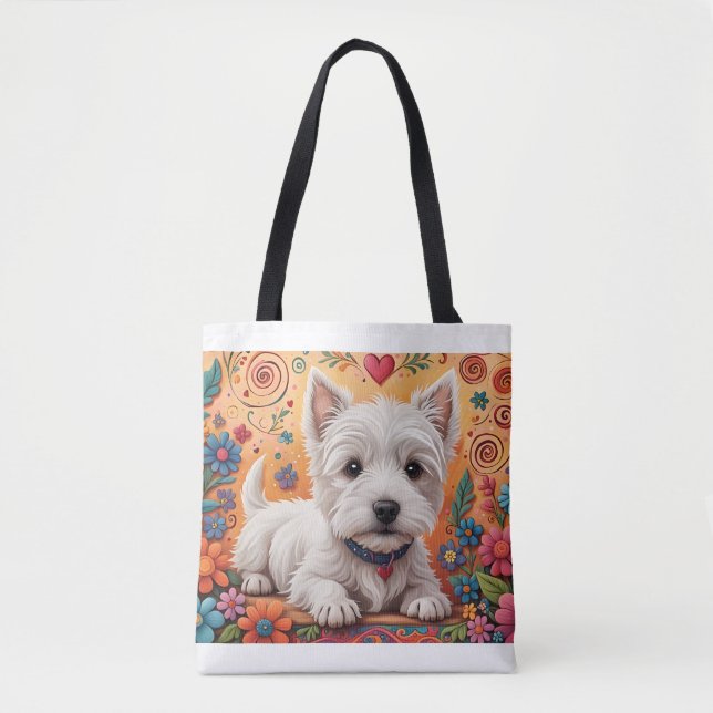Westie Tote Bag  (Front)
