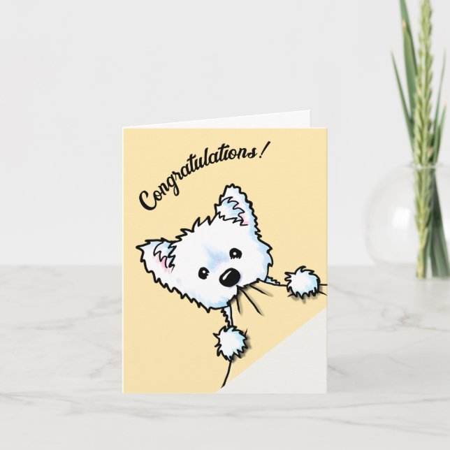 Westie Tuck print Invitation (Front)