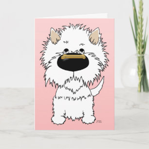 Westie Valentine Holiday Card