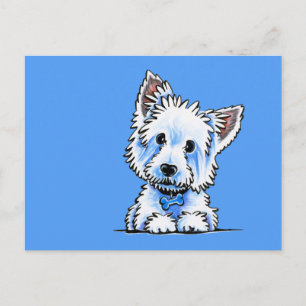 Westie Wesley Postcard