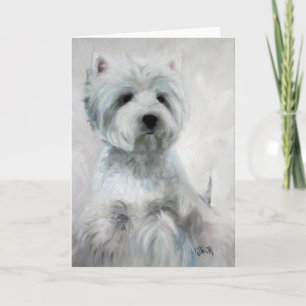 Westie West Highland Terrier Card