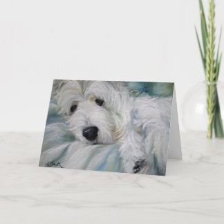 Westie West Highland Terrier Dog Card
