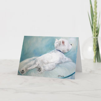 Westie West Highland Terrier Dog Comfort Zone Card