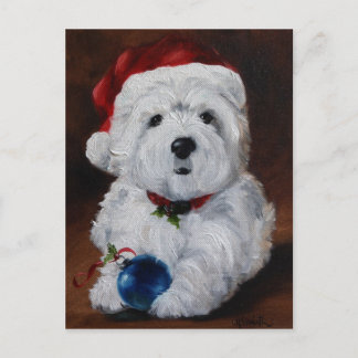 Westie West Highland Terrier Dog Post Card