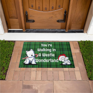 Westie Wonderland Christmas Doormat