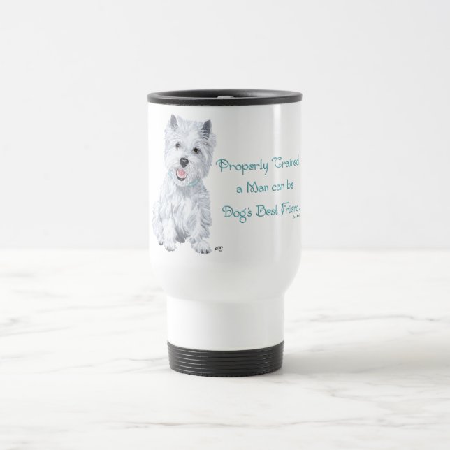 Westie Words of Wisdom Travel Mug (Center)
