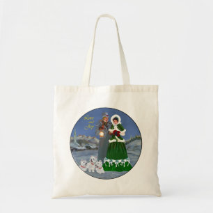 Westies and Family Christmas Carols Tote Bag