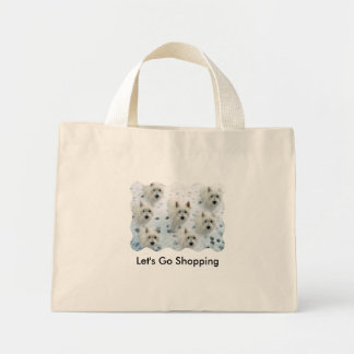 Westies "Let's Go Shopping" fun Bag