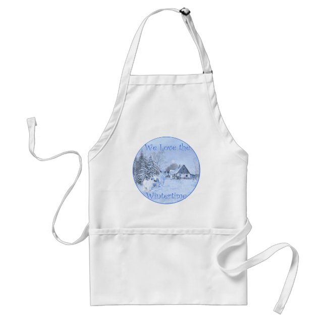 Westies Love the Wintertime Standard Apron (Front)