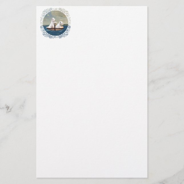 Westies Set Sail Stationery (Front)