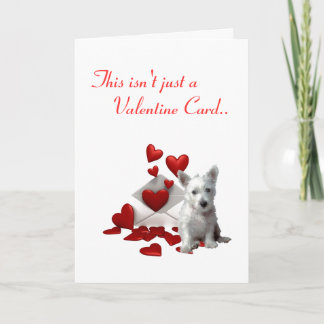 Westies Valentine.. I Wuf You Card