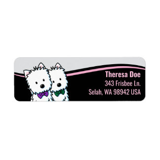 Westies Wave Address Label