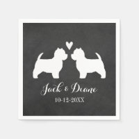 Westies Wedding Couple with Custom Text
