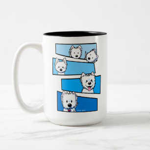 Westievision Westie Terrier Lover  Two-Tone Coffee Mug