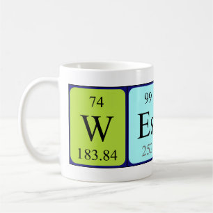 Westin periodic table name mug