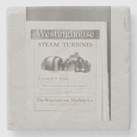 Westinghouse steam turbine ceramic tile trivet