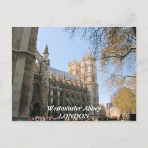 Westminister Abbey London UK postcard