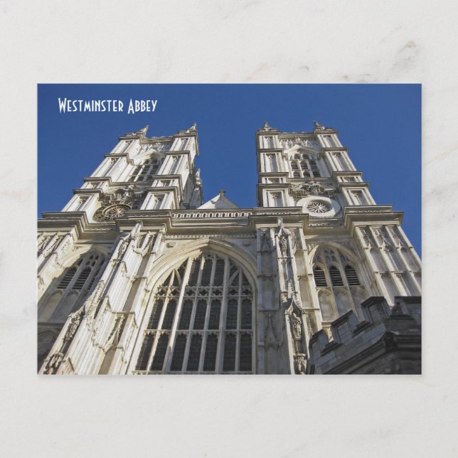 Westminster Abbey, London England Postcard (Front)