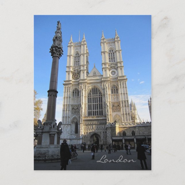 Westminster Abbey, London  Postcard (Front)
