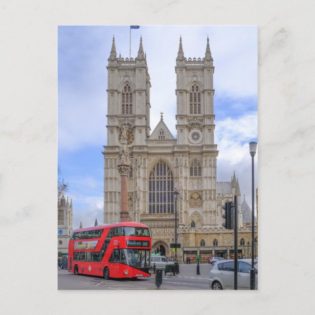 Westminster Abbey London UK Postcard (Front)