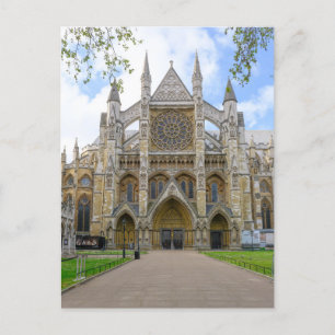 Westminster Abbey, London UK Postcard