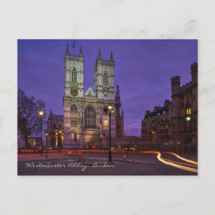 Westminster Abbey, London UK Postcard