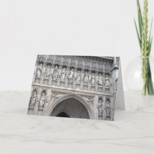 Westminster Abbey Statues Greeting Card