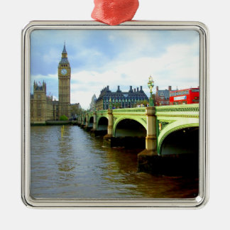 Westminster Bridge, London UK Metal Tree Decoration