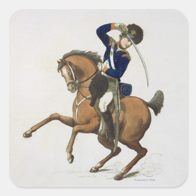 Westminster Cavalry Volunteer, plate 4 from 'Loyal Square Sticker (Front)