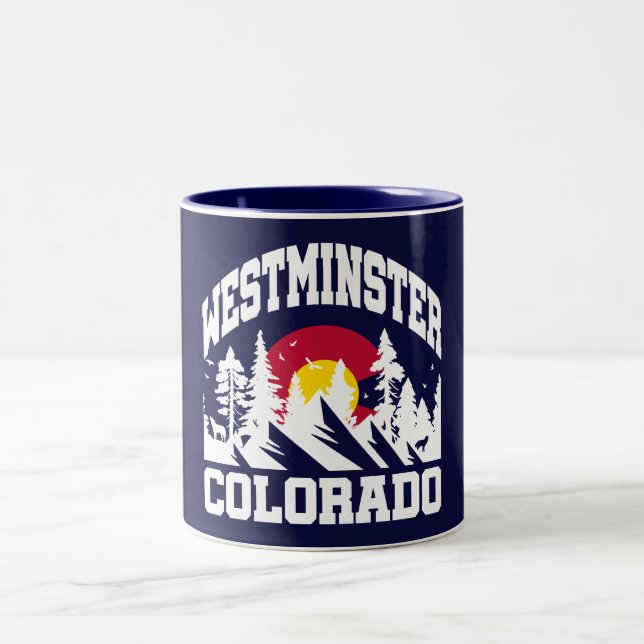 Westminster,Colorado Two-Tone Coffee Mug (Center)