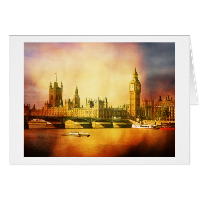 Westminster Palace and Bridge with Big Ben (Front Horizontal)