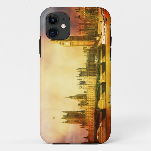 Westminster Palace and Bridge with Big Ben Case-Mate iPhone Case (Back)
